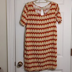 Roxy Short Sleeve Shift Dress Size Large